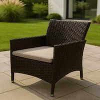 Set-de-grădină-de-lux-din-ratan-pentru-6-persoane-negru-sau-maro-cu-6-scaune-și-masă-cu-blat-de-sticlă